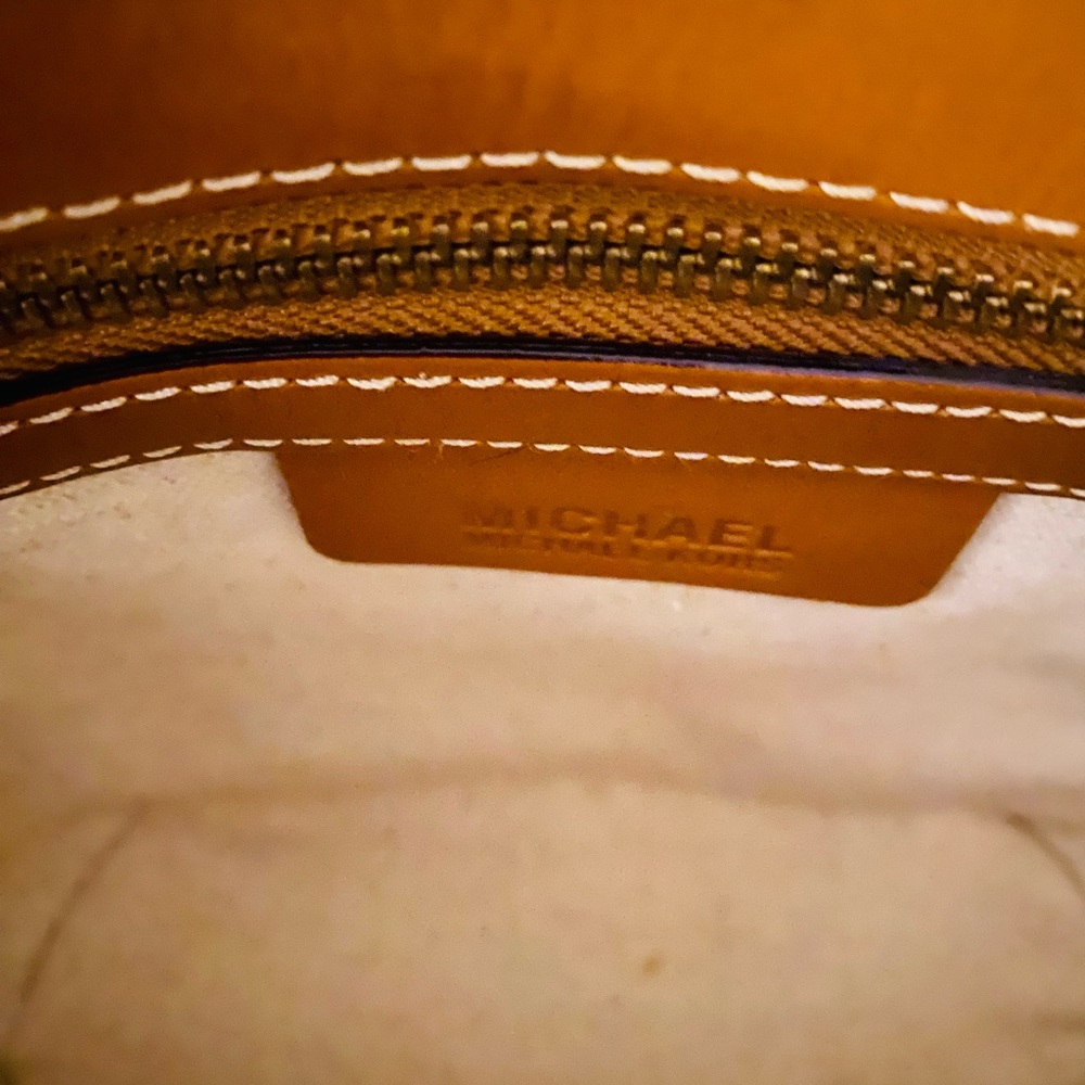 Michael Kors Brown and Tan Tote with Leather Trim - Picture 3 of 3